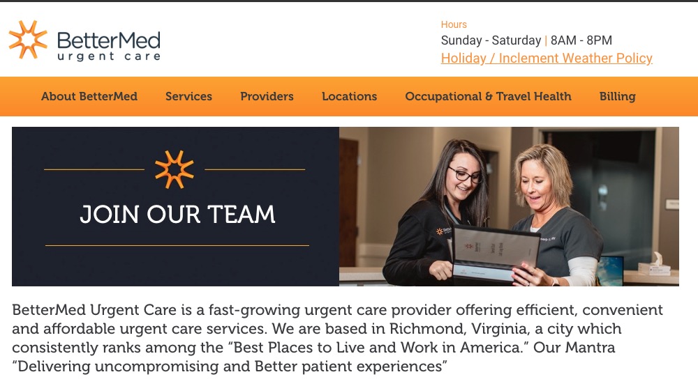 Medical Assistant Prince VA BetterMed Urgent Care Jobs